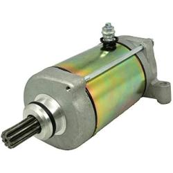 Starter Motor Replacement for Yamaha UTV Rhino 450 660 ATV Grizzly 450 660 Kodiak 400 450 Wolverine 450 with 9 Tooth 12V Starter Motor OE Replace # 4WV-81800-00-00, 4WV-81890-00-00, 5KM-81890-00-00