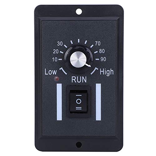 Motor Regulator, Rate Reduction DC Motor Speed Controller Short-Circuit Protection DC Switch Motor Governor 6A for 12V / 24V / 36V / 48V