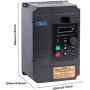 Single Phase to 3 Phase Converter, MYSWEETY AC 220V/2.2KW 3HP 10A VFD Inverter Frequency Converter for Spindle Motor Speed Control (1 Phase Input and 3 Phase Output)