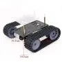 DGJYT 2021 Professional Track Crawler Chassis, Smart RC Robot Tank Car Chassis for Arduino/Raspberry pi Starter Kit, Robotic Platfrom with Acrylic Plate 2 Layers for Steam Eduaction