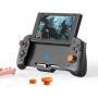 ElecGear Switch Controller, Extended Grip Controller with Left Right Joy Con for Nintendo Switch, Wired Switch Pro Controller, Motion Sensor and Dual Motor, USB C PD Play and Charge - |Not for OLED|