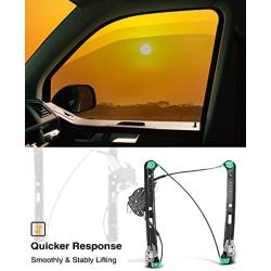 A-Premium Power Window Regulator with Motor Replacement for BMW E46 325i 328i 330i 1999-2005 Sedan Wagon Front Left Driver Side