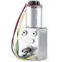 Gear Reduction Motor, DC 12V High Torque Worm Geared Motor Reduction Motor with Encoder Srong Self Locking, Motor Worm Gear Box, with Stable and Reliable Performance(40RPM)