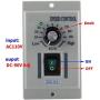DC Motor Speed Controller AC 110V Input DC 0-90V Output Knob Adjustable Speed Electric Speed Regulator for Permanent Magnet DC Motor 400W DC-51