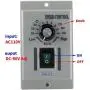 DC Motor Speed Controller AC 110V Input DC 0-90V Output Knob Adjustable Speed Electric Speed Regulator for Permanent Magnet DC Motor 400W DC-51