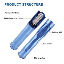 MXBAOHENG Electric Fish Scaler, Cordless Fish Scale Remover Cleaner with Brushless Motor, Waterproof Fish Scale Scraper w/Built in 2600MA Rechargeable Lithium Battery