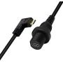 CERRXIAN 30cm Right Angle Gold Plated USB Type C 3.1 Mount Extension Dash Flush Cable for Car, Boat, Motorcycle, Truck Dashboard(R-USBC3.1)