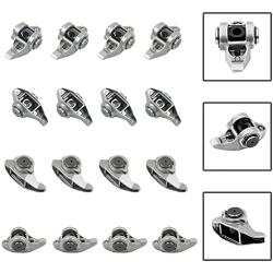 VEELECP 16PCS LS1 Rocker Arms & Bolts with Trunion Kit Compatible for Chevy GMC LS1 LS2 LS6 LR4 Vortec 5300 LQ4 LQ9 LY5 LY6 LM7 L59 LM4 L33 4.8L/5.3L/5.7L/6.0L Engines 10214664