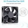 GDSTIME 80mm x 20mm 8020 12V Dc Brushless Cooling Fan Sleeve Bearing 2Pin