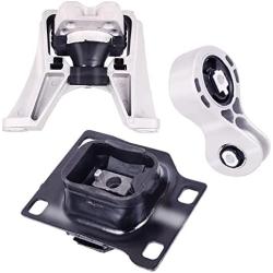 Engine Mount Motor 3 PCS Compatible with Fits 2008 2009 2010 2011 Ford Focus 2.0L A5322 A2986 A5495