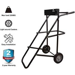 LEADALLWAY Outboard Boat Motor Stand Carrier Cart Dolly Storage Pro Heavy Duty Multi Purposed Engine Stand