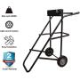LEADALLWAY Outboard Boat Motor Stand Carrier Cart Dolly Storage Pro Heavy Duty Multi Purposed Engine Stand