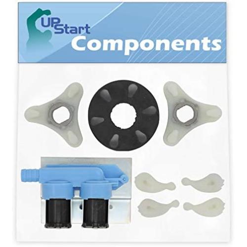 285805 Water Inlet Valve & 285753A Washer Motor Coupler & 80040 Agitator Dogs Replacement for Kenmore 11092274100 - Compatible 285805 Inlet Valve & 285753A Motor Coupling Kit & 80040 Agitator Dogs