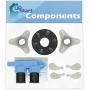 285805 Water Inlet Valve & 285753A Washer Motor Coupler & 80040 Agitator Dogs Replacement for Kenmore 11092274100 - Compatible 285805 Inlet Valve & 285753A Motor Coupling Kit & 80040 Agitator Dogs