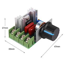 Adjustable Motor Speed Controller Board Speed Switch Module Variable Voltage Regulator 2000W AC 50-220V 25A Pulse Width Modulator