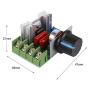 Adjustable Motor Speed Controller Board Speed Switch Module Variable Voltage Regulator 2000W AC 50-220V 25A Pulse Width Modulator