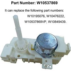 W10537869 Diverter Valve Motor Compatible with Whirlpool Dishwasher W10195677, W10849439, W10476222, 2684962, PS5136127