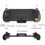 ElecGear Switch Controller, Extended Grip Controller with Left Right Joy Con for Nintendo Switch, Wired Switch Pro Controller, Motion Sensor and Dual Motor, USB C PD Play and Charge - |Not for OLED|