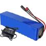 Jieoto 48V 10AH E-Bike Lithium-Ion Battery 10000mAh Electric Bicycle Lithium Battery Pack with 20A BMS and 54.6V 2A Charger Fits for 200W 250W 350W 500W Bike Motors