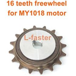 L-faster Bicycle Spoke Chain Wheel Bike Rear Wheel 32T Sprocket for Our Left Drive Motor Kit 16T Freewheel with Adapter for Motor MY1016Z