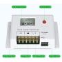 Solar Charge Controller 10A, Bateria Power 12V/24V PWM Solar Controller with LCD Display Dual USB Multiple Load Control Modes for AGM, Gel, Flooded and Lithium Battery, Used in RVs, Boats, Yachts