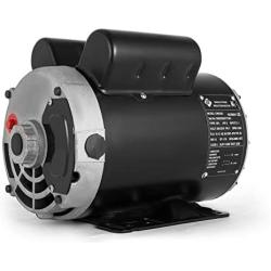 VEVOR 5 Hp Electric Motor 3.1 KW Rated Speed 3450 RPM Single Phase Motor AC 208-230V Air Compressor Motor & TB Woods AK2558 FHP Bored-to-Size V-Belt Sheave, A Belt Section