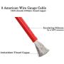 GaiRen Trolling Motor Battery Cable Extension Kit 5 Feet 8AWG Cable Extension 50Amp with Terminals for Fishing Boat Trolling Motor Solar Panel Automotive( Red & Black)