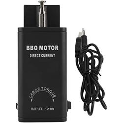 Omabeta Barbecue Grill Motor, Barbecue Motor DC 5V Black for Woman for Outdoor Activities for Party