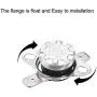 uxcell KSD301 Thermostat 95°C/203°F 10A Normally Closed N.C Adjust Snap Disc Temperature Switch 5pcs