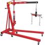 Strongway Hydraulic Engine Hoist with Load Leveler - 2-Ton Capacity, 1in.-82 5/8in. Lift Range