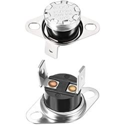 uxcell KSD301 Thermostat 50°C/122°F 10A Normally Open N.O Adjust Snap Disc Temperature Switch for Microwave Oven Coffee Maker 2pcs