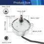 Moteur Synchrone TYC-50 pour Tournefeuille, Moteur AC 220V 30-36 RPM 4W Faible RPM, Moteur pour Fabrication Artisanale, Projet Scolaire, Modèle, Rotissoir 1 Pièce Moteur Synchrone TYC-50 pour Tournefeuille, Moteur AC 220V 30-36 RPM 4W Faible RPM, Moteur pour Fabrication Artisanale, Projet Scolaire, Modèle, Rotissoir 1 Pièce