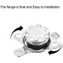 uxcell KSD301 Thermostat 40°C/104°F 10A Normally Open N.O Adjust Snap Disc Temperature Switch 2pcs