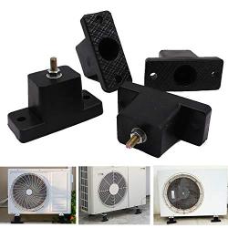 4 Pack Anti-Vibration Air Conditioner Mounting Bracket Shock-Proof Pads Rubber Vibration Isolator Mounts for Outdoor Air Conditioner Accessories