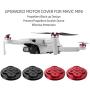 CZFRIEND Drone Accessory 4pcs Upgraded Aluminum Motor Cover Cap fit for DJI Mavic Mini 2/Mavic Mini se, Dustproof & Waterproof & Scratchproof Protection Mounts (Black for Mavic Mini 2/Mini se)