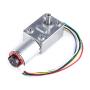DC Worm Gear Motor 12V High Torque Reduction Gear Box with Encoder Srong Self-Locking 6mm Output Shaft(40RPM)
