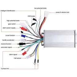 VGEBY1 Motor Brushless Controller, 48V 500W Motor Controller Sine Wave Controller for Electric Scooter Bicycle