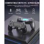 YCZHDV Wireless Controller Compatible with P-S4, Remote Game Controllers for P-S4/Slim/Pro/PC with Dual Vibration/Speaker/Gyro, Controller Gamepad Replacements - Black