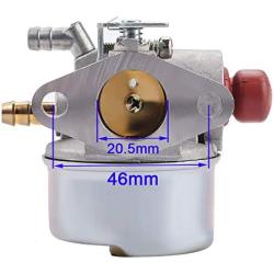 Venseri 640004 OHH55 OHH60 Carburetor with Primer Bulb Air Filter Tune Up Kit for Tecumseh OHH45 OHH50 OHH55 OHH60 OHH65 Engine Lawn Mower 640014 640025 640117B