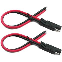 LIXINTIAN 10AWG SAE Connector Extension Cable, (2Pack) SAE Quick Connector Disconnect Plug SAE Automotive Extension Cable, Solar Panel SAE Plug- 30cm/1ft