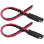 LIXINTIAN 10AWG SAE Connector Extension Cable, (2Pack) SAE Quick Connector Disconnect Plug SAE Automotive Extension Cable, Solar Panel SAE Plug- 30cm/1ft