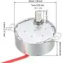 uxcell Metal Gear Synchronous Synchron Motor AC 12V 9-11RPM 50-60Hz CCW/CW 4W for Microwave Oven