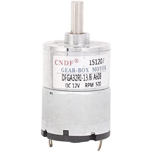 uxcell DC 12V 380-500RPM Electric Powerful High Torque Gear Box Motor