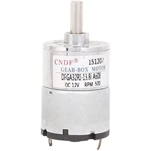Boîte de vitesses électrique DC 12V 380-500 t/min, Moteur Puissant à Couple Élevé Boîte de vitesses électrique DC 12V 380-500 t/min, Moteur Puissant à Couple Élevé