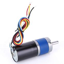12V Brushless DC Motor, Electric Motor Round Shaft Mechanical Parts Metal Gear 36MM High Torsion Low Noise Wear Resistant(1600RPM)
