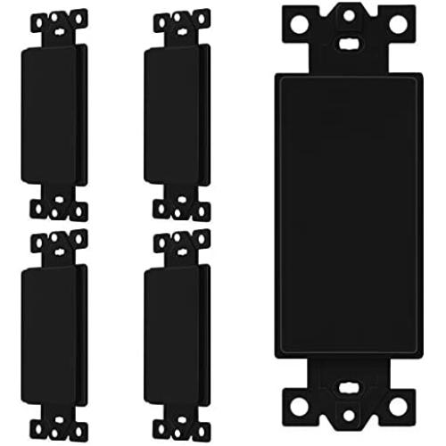 Adaptateur Blanc ENERLITES pour Interrupteurs Décoratifs, Polycarbonate Thermoplastique Incassable, Approuvé UL, 6001-BK-5PCS, Noir, 5 Pièces Adaptateur Blanc ENERLITES pour Interrupteurs Décoratifs, Polycarbonate Thermoplastique Incassable, Approuvé UL, 6001-BK-5PCS, Noir, 5 Pièces