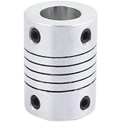 uxcell 10mm to 10mm Shaft Coupling 25mm Length 19mm Diameter Stepper Motor Coupler Aluminum Alloy Joint Connector for 3D Printer CNC Machine DIY Encoder