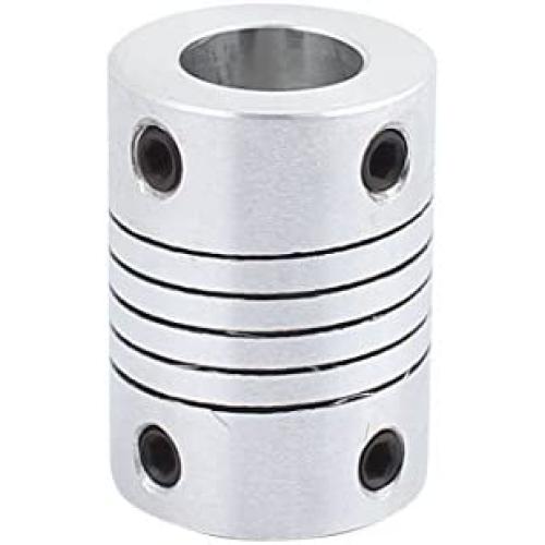 uxcell 10mm to 10mm Shaft Coupling 25mm Length 19mm Diameter Stepper Motor Coupler Aluminum Alloy Joint Connector for 3D Printer CNC Machine DIY Encoder