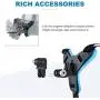 YALLSAME Helmet Chin Mount for GoPro Action Camera Go Pro Motorcycle Strap Attachment Full Face Helmet Rhino Mount Accessories for GoPro Hero 10 9 8 7 6 5 4 3 Camera for Racing High-Speed Sport