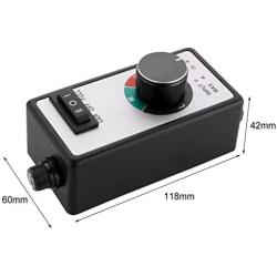 TOPCHANCES AC100-240V 15A Variable Fan/Router Speed Controller 3 Settings Motor Electrical Speed Control Governor Variable Fan Speed Controller Router AC Rheostat